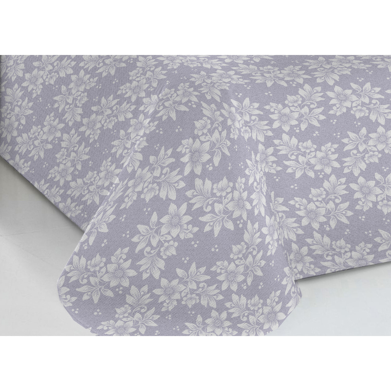 Copriletto Piquet 100% Cotone Linea Sofia Olivia Grigio