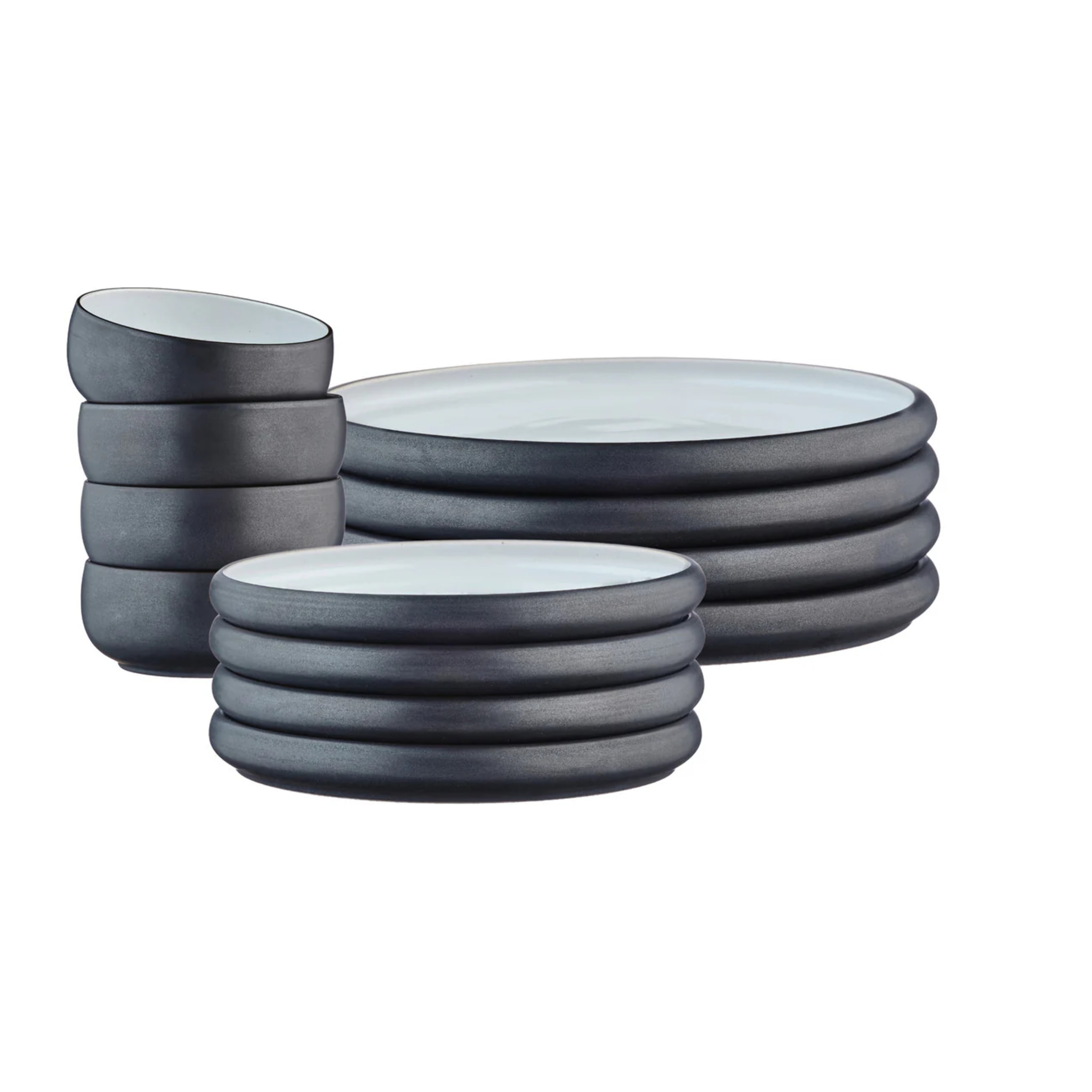 Service Les Essentiels GOURMET - 12 pièces - Onyx