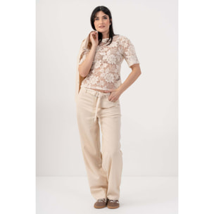 Kocca - Pantaloni wide leg con cintura Donna