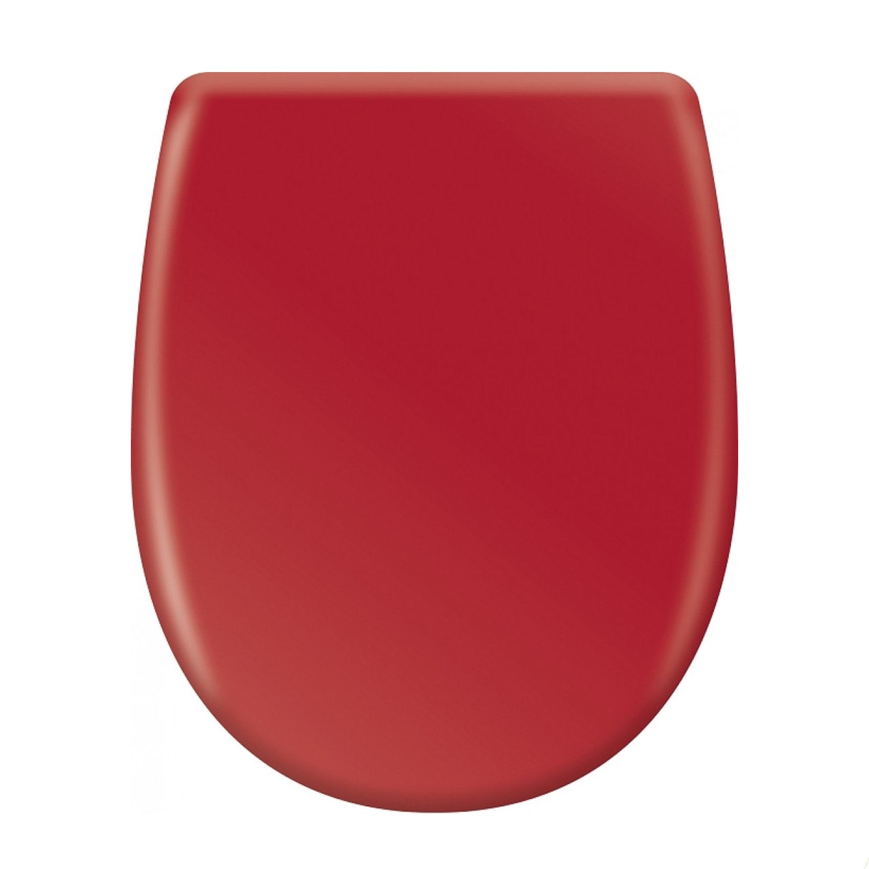 Abattant easy clip avec descente manuelle uni - Rouge Orangé