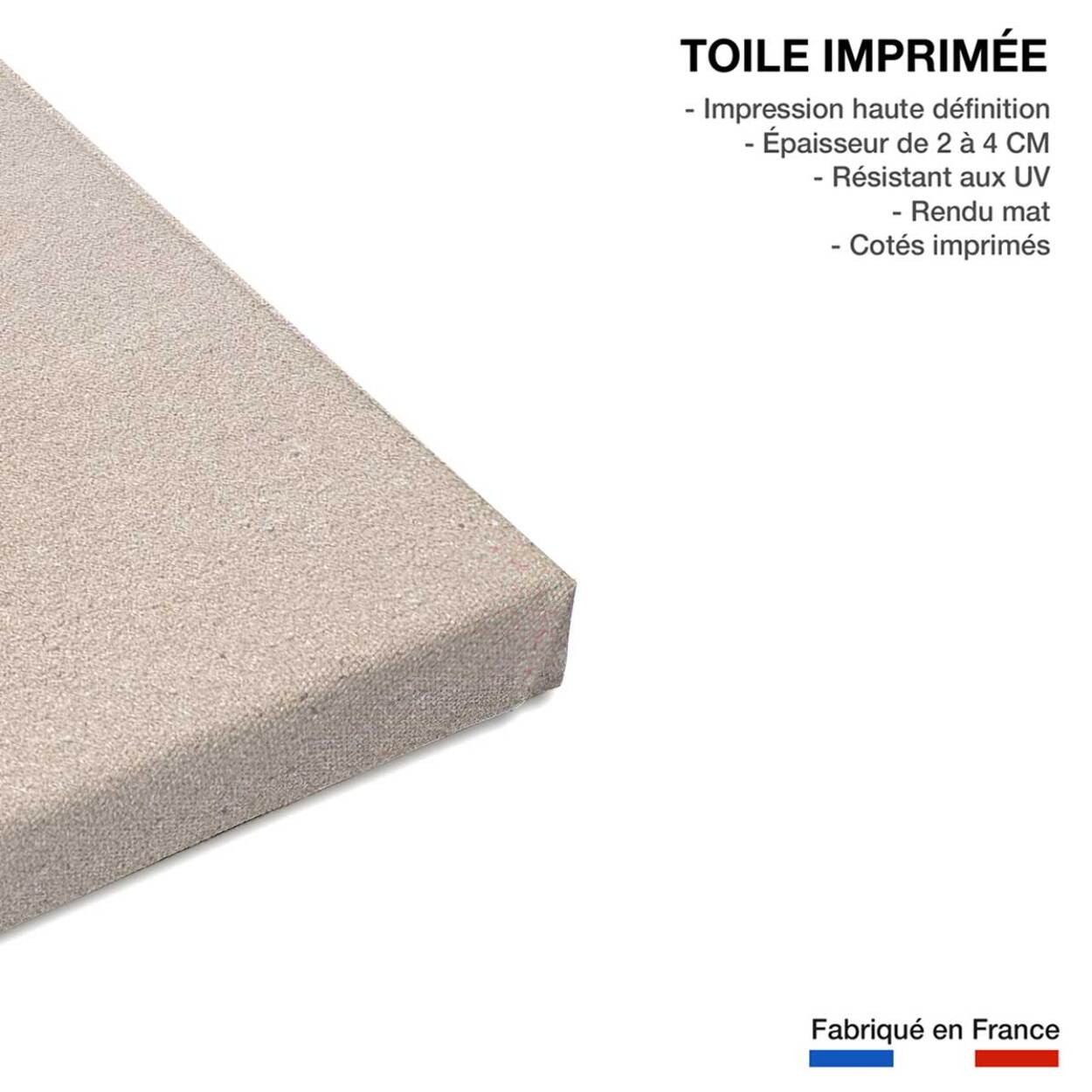 Tableau rivage rose Toile imprimée