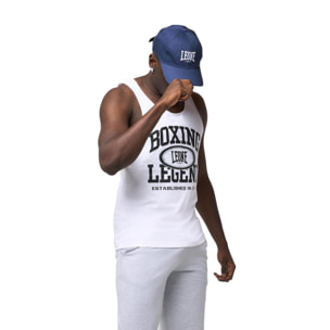 Camiseta de tirantes para hombre con estampado Leone Active "Boxing Legend"