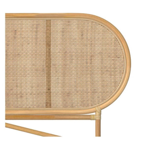 Tête de lit en rotin naturel 140 cm - Navahino