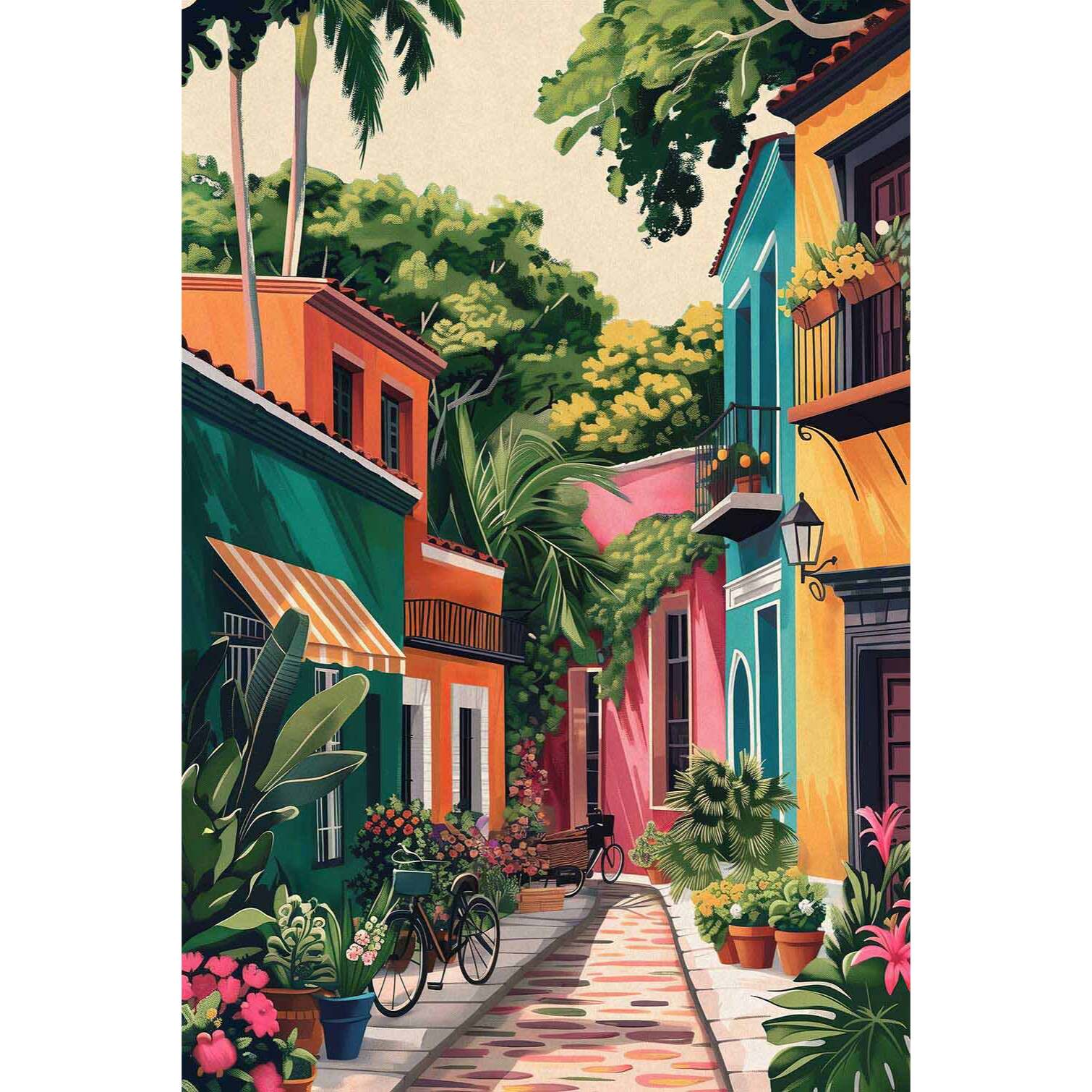 Tableau architecture maisons du sud  Tableau plexiglas