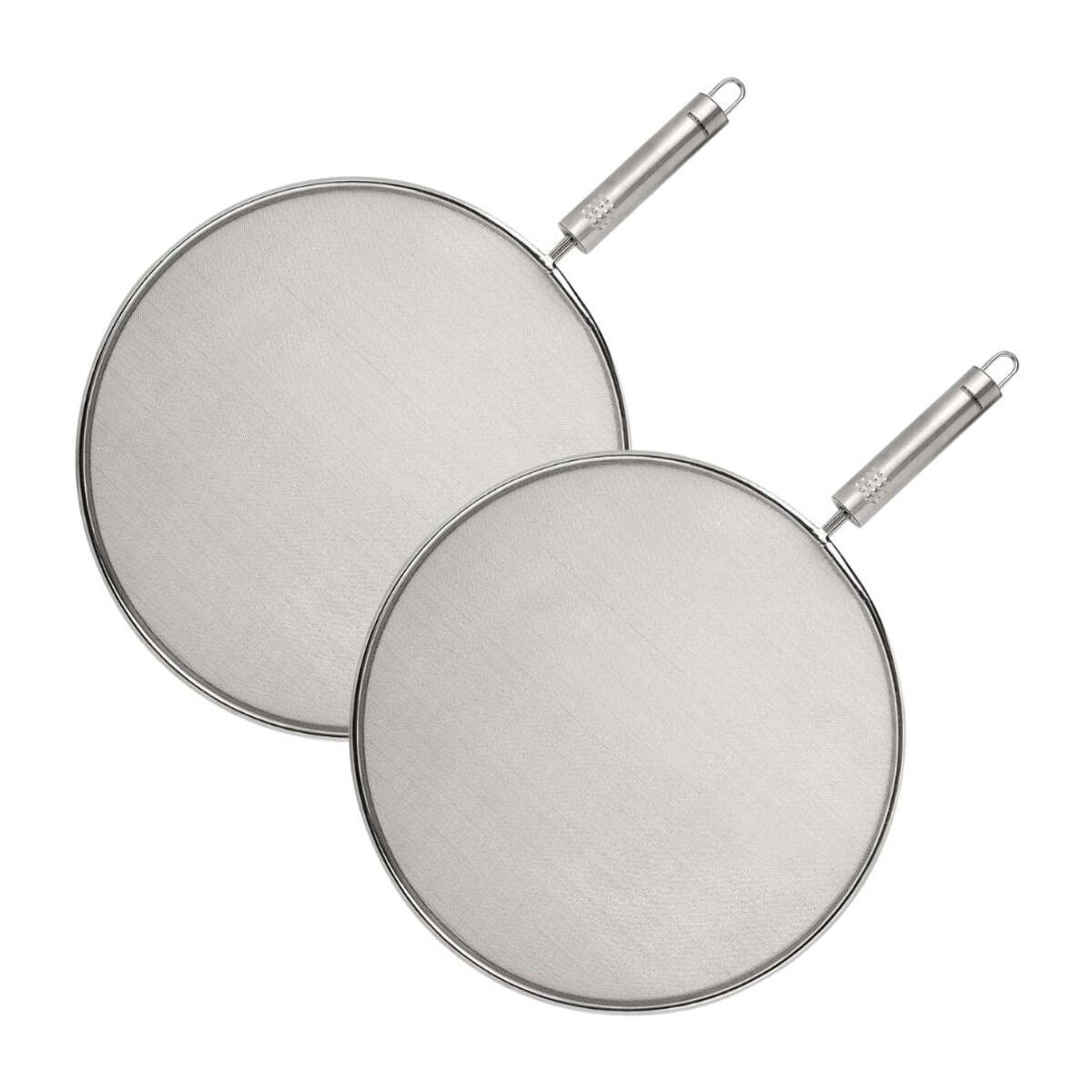 Set de 2 couvercles de cuisine 29/29 cm en acier inoxydable avec 2 ustensiles Fackelmann Basic