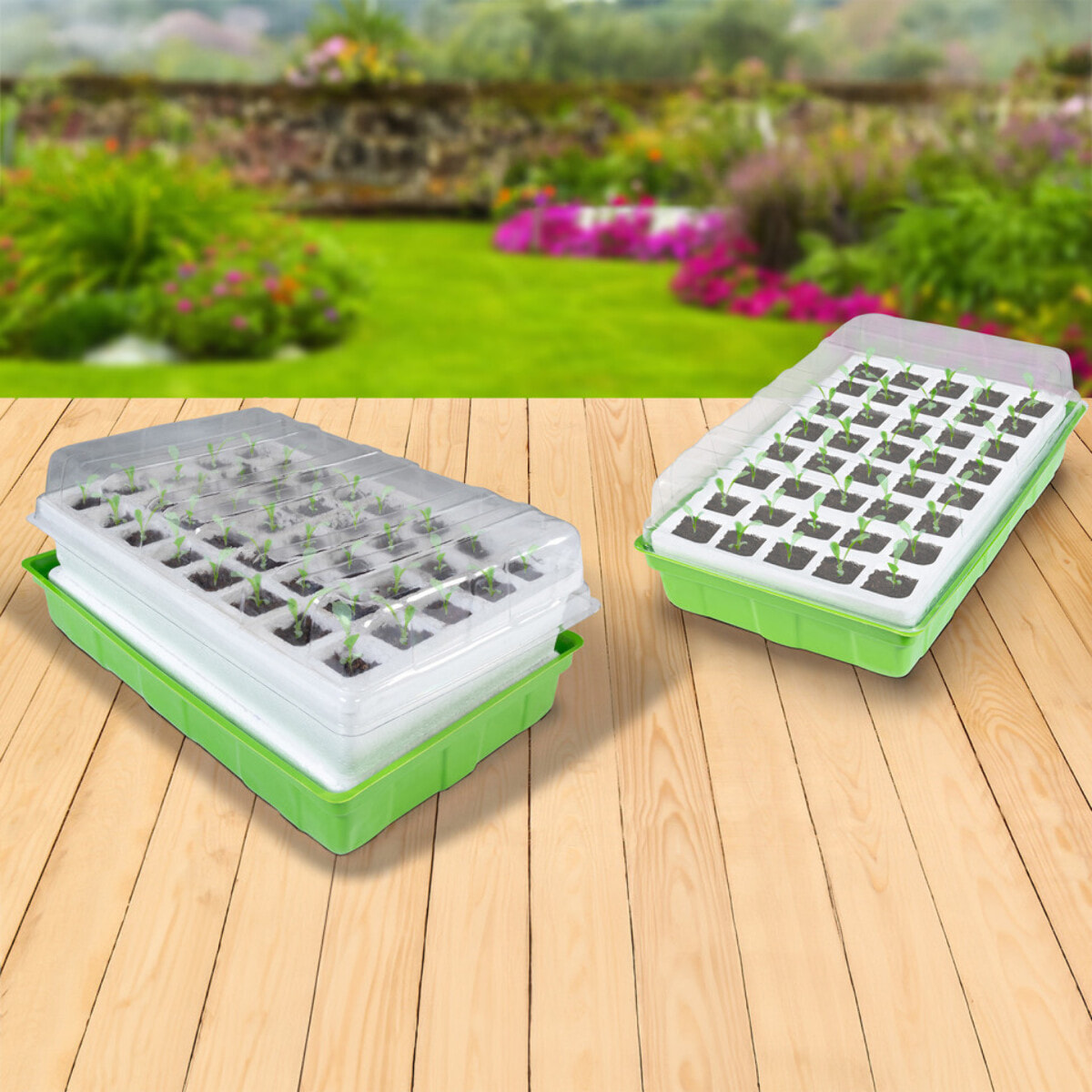 Kits de germination 40 godets accélérateurs de croissance - Lot de 2