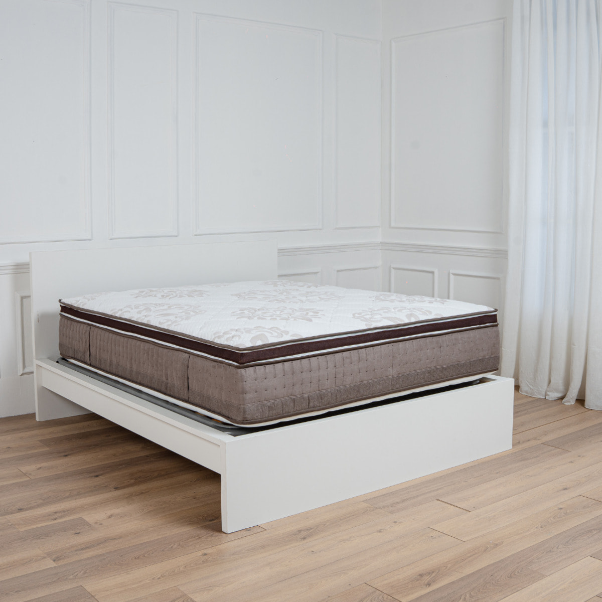 Materasso Luxury Ginflex Matrimoniale 160x190 Altezza 28cm Memory Foam 3 Strati Sfoderabile CON TOPPER INTEGRATO SGANCIABILE Tessuto Damascato e Fascia in Velluto (Antiacaro - Anallergico - Antibatterico - Ergonomico)