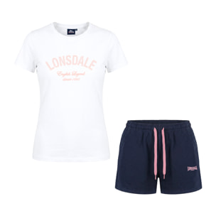 Completo Set Donna LONSDALE Cotone Corto