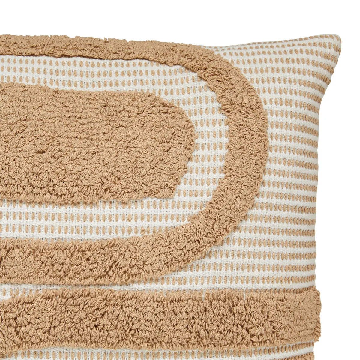 Coussin "Poppy" coton tufté lin 50x50cm