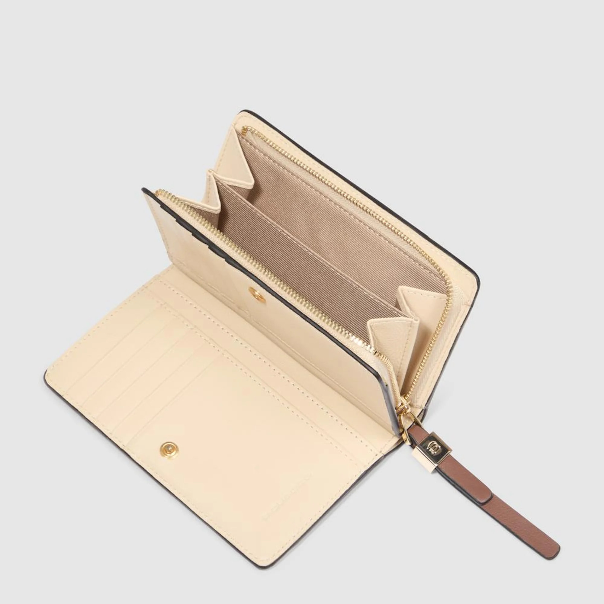 Piquadro Portafogli da con portamonete, porta carte di credito e protezione RFID