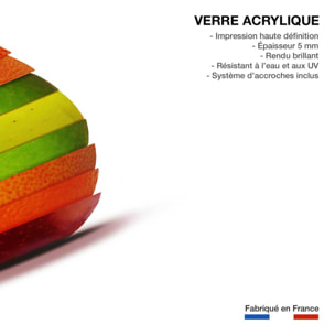 Tableau cuisine pomme orange citron Tableau plexiglas