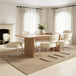 Table à manger extensible rectangulaire 6 à 8 pers. - LUIS
