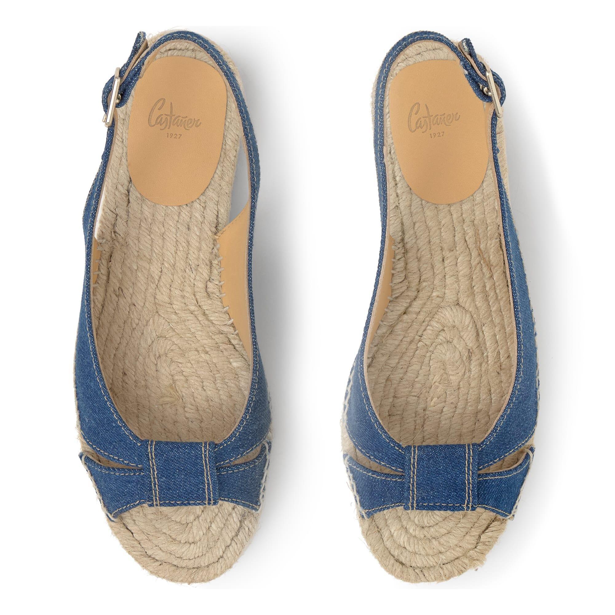 Alpargata destalonada Parca peep-toe 2 cm