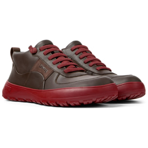 Sneaker-Bootie - CAMPER Peu Serra - Marron - Piel lisa