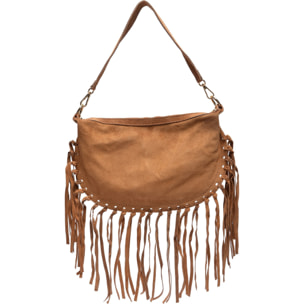 Borsa a tracolla Anna Luchini Cammello