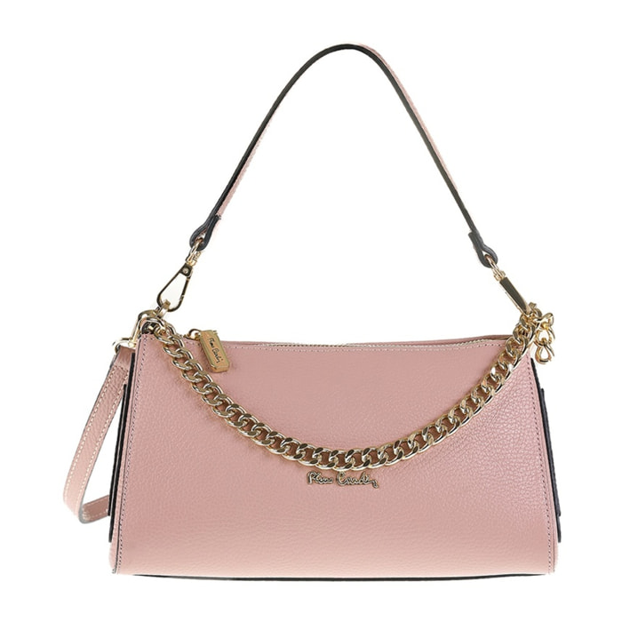 Borsa a spalla da donna Made in Italy - Modello Violette - 100% pelle - 26.0 x 13.5 x 11.5 cm