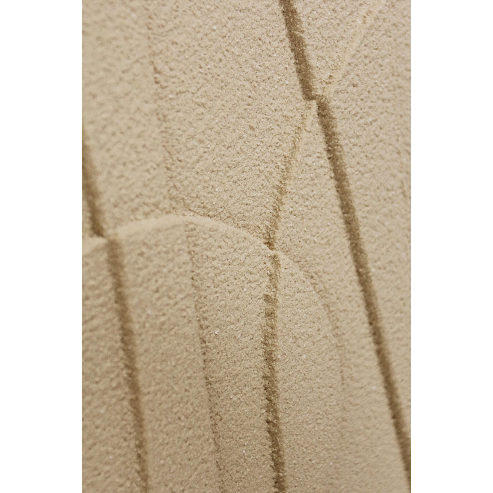 Cuadro Curves resina 3D texturizado beige 70x50x4 cm