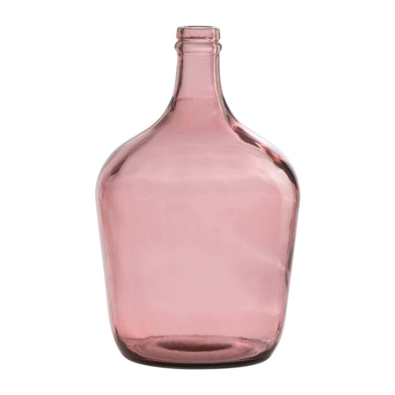 J-Line vase Bouteille Terra - verre - rose - small -  Ø 18 cm