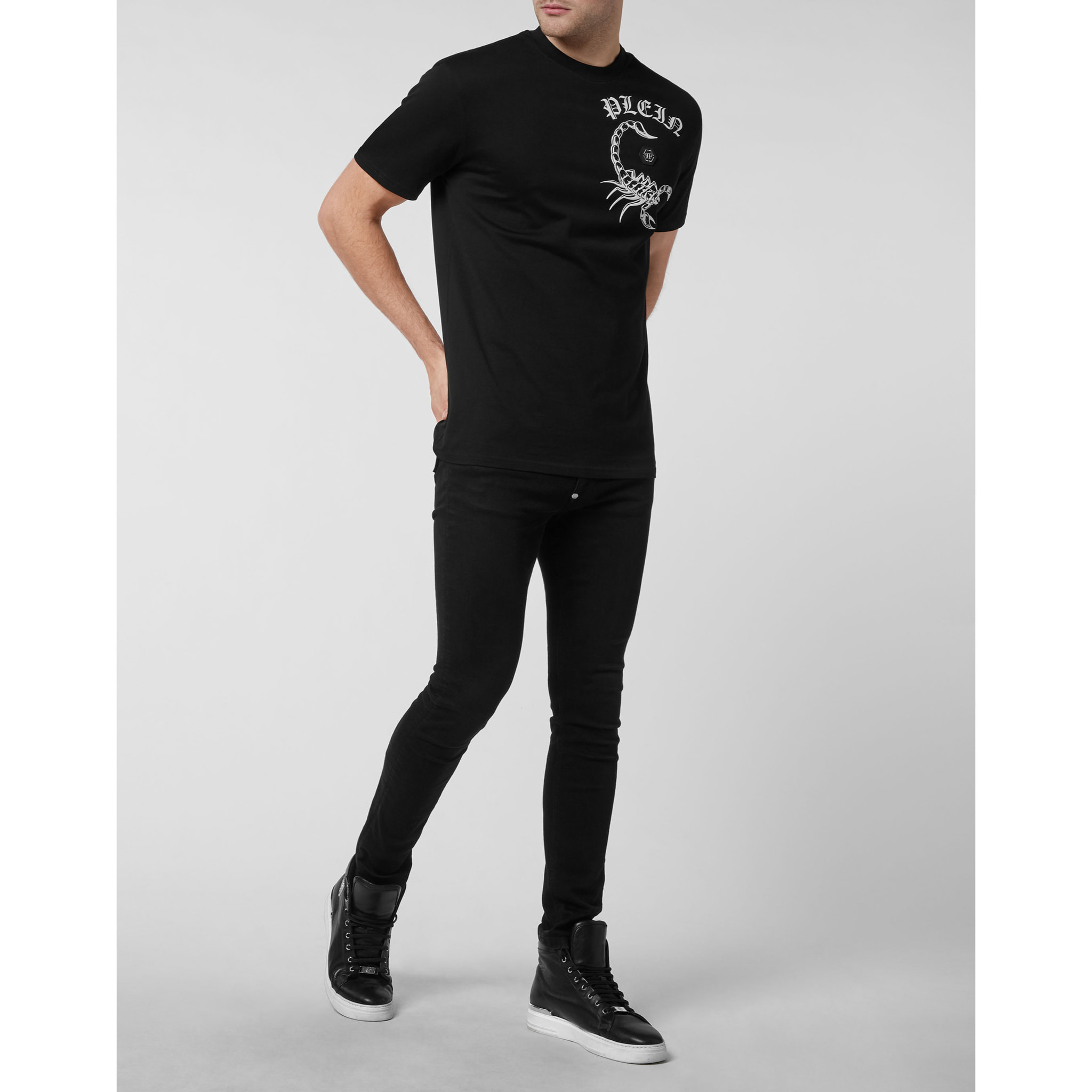 PHILIPP PLEIN T-Shirt Round Neck SCORPION