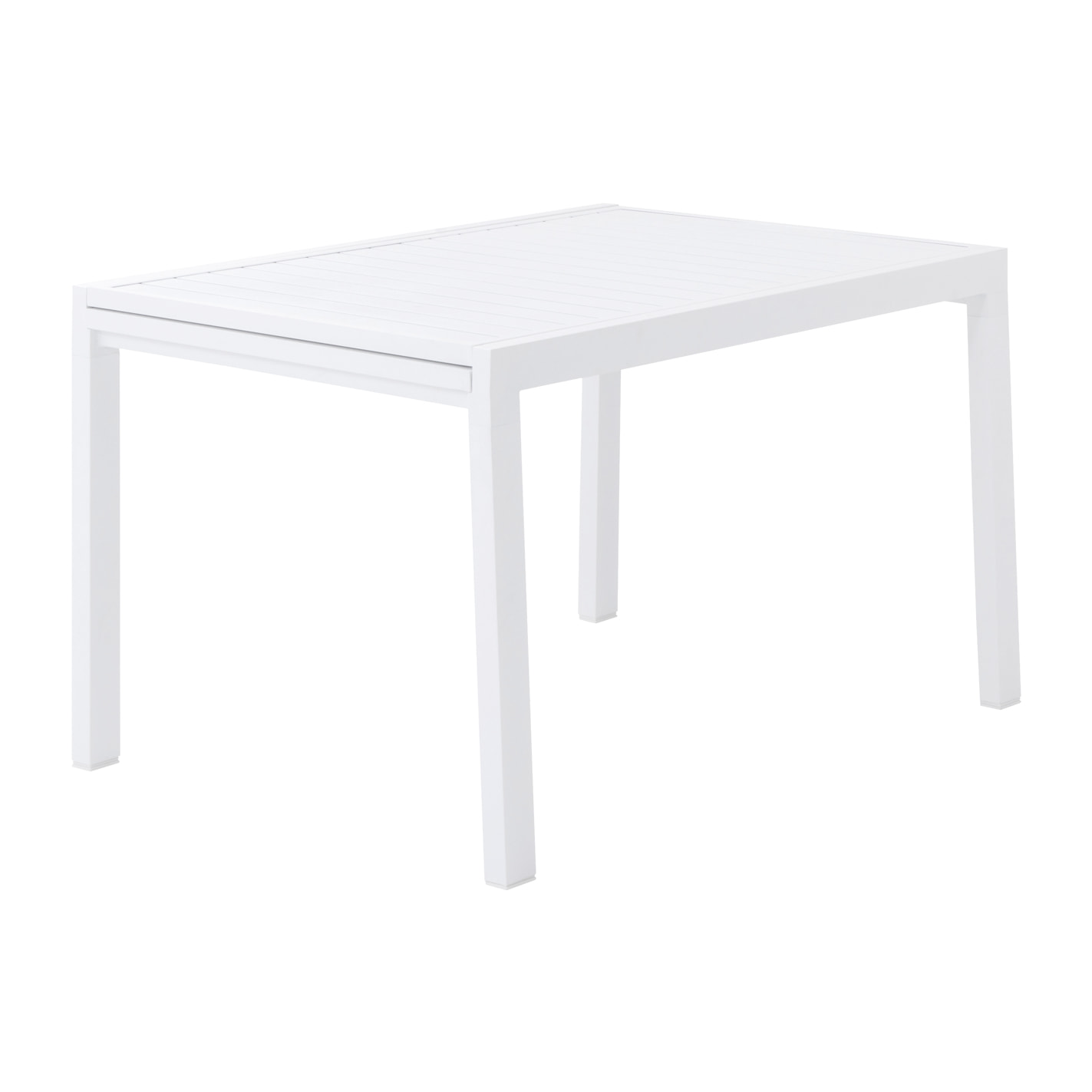 Salon de jardin VENEZIA extensible 132/264 en aluminium blanc - 10 places