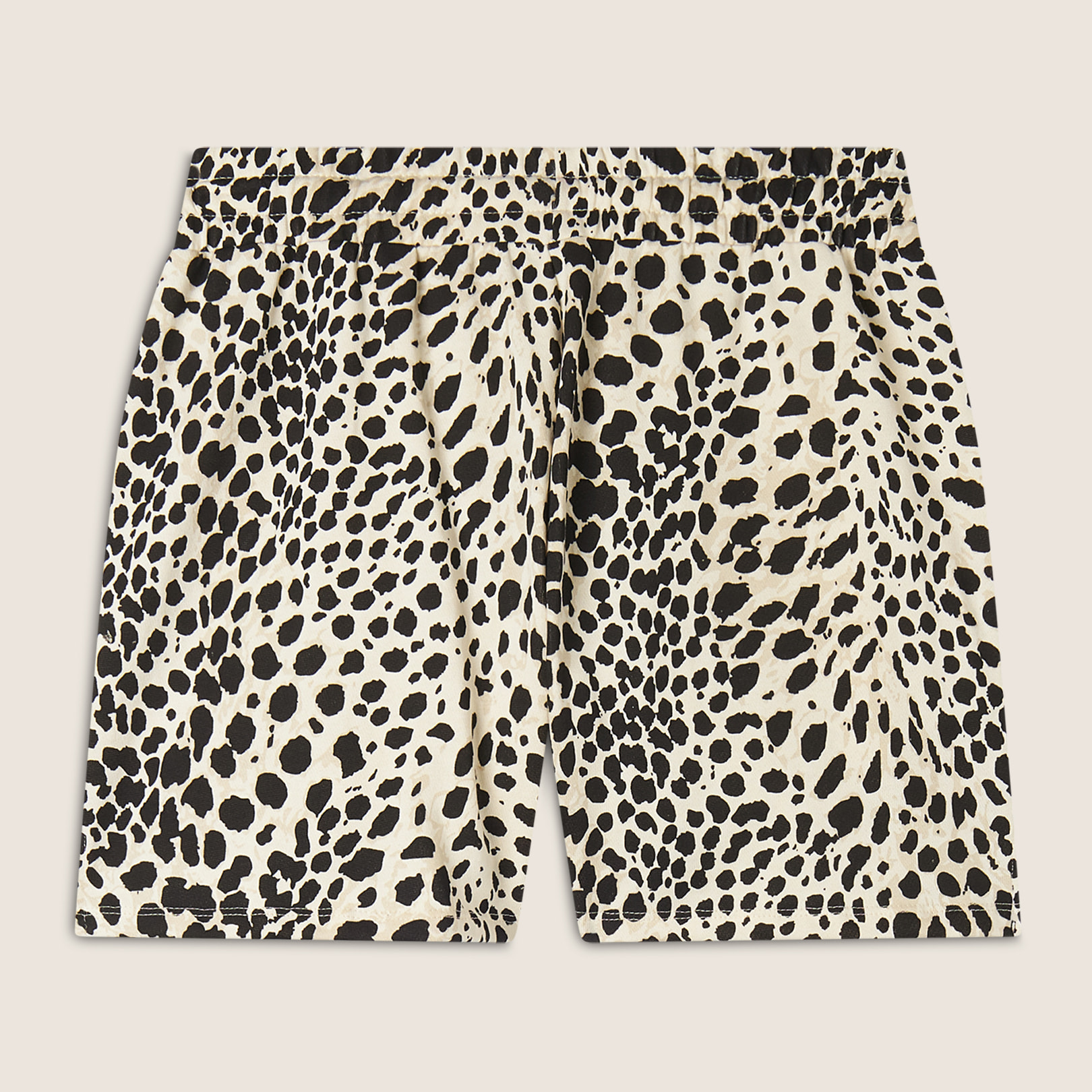 Pantaloncini animalier regular fit in french terry