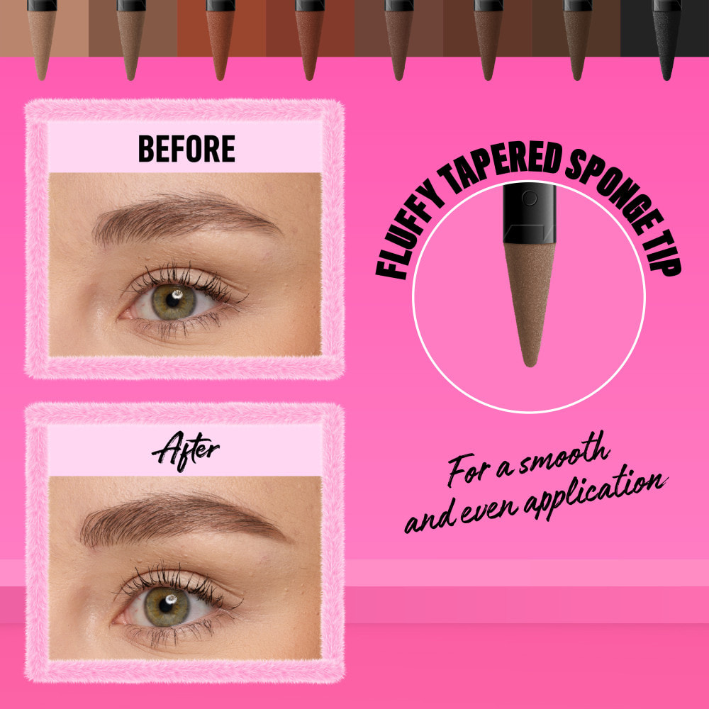 NYX Professional Makeup Fluff & Snatch Crayon Sourcil Précision Effet Poudré AUBURN