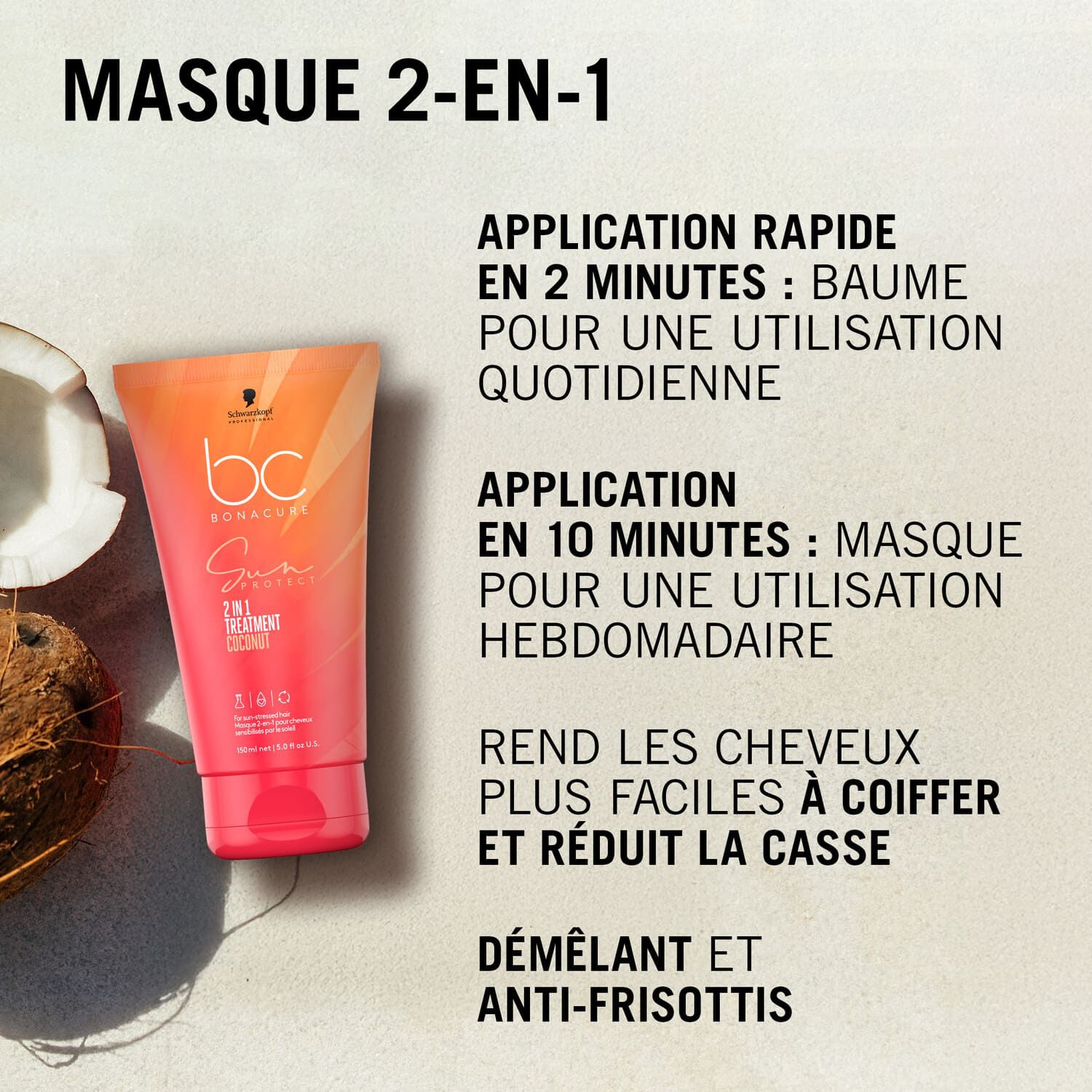 BC Sun Protect - Masque Capillaire 2en1
