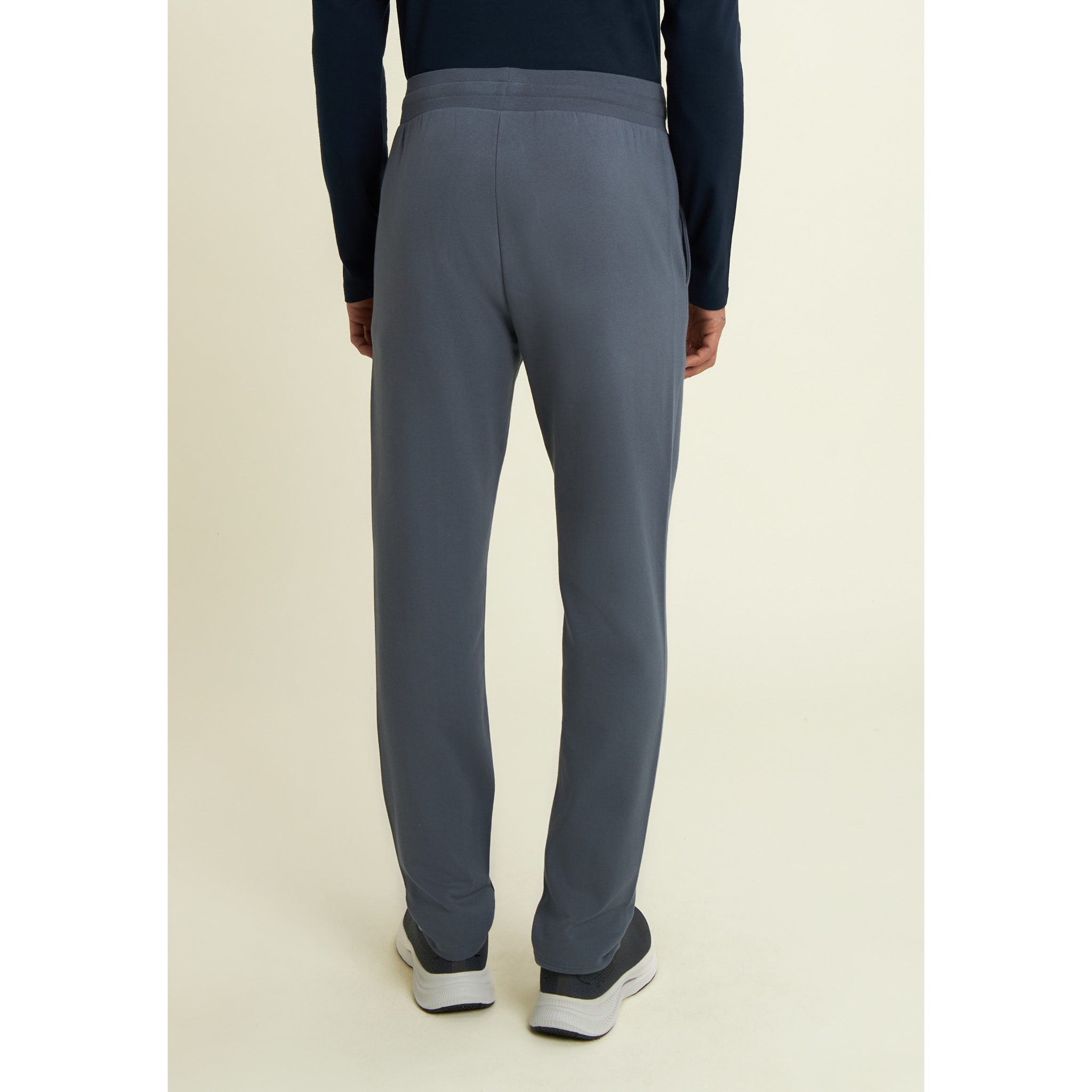 Pantaloni regular in felpa con fondo dritto