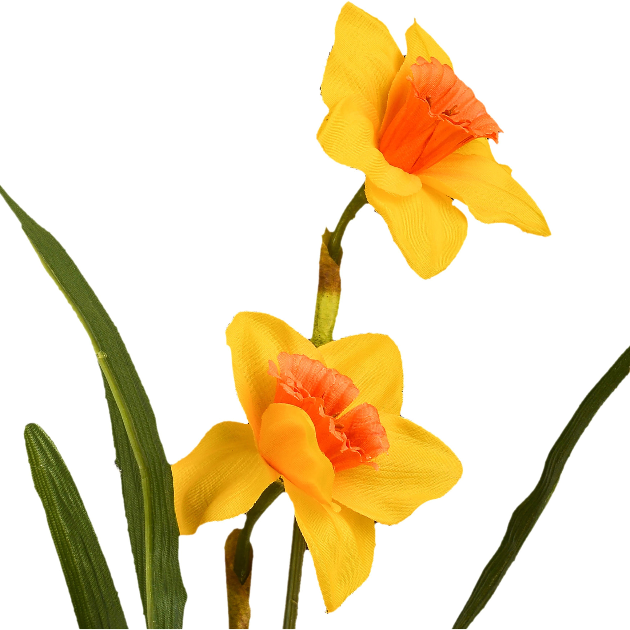 Narciso Con 6 Fiori. Altezza 70 Cm - Pezzi 12 - 18X66X14cm - Colore: Giallo - Bianchi Dino - Fiori Artificiali