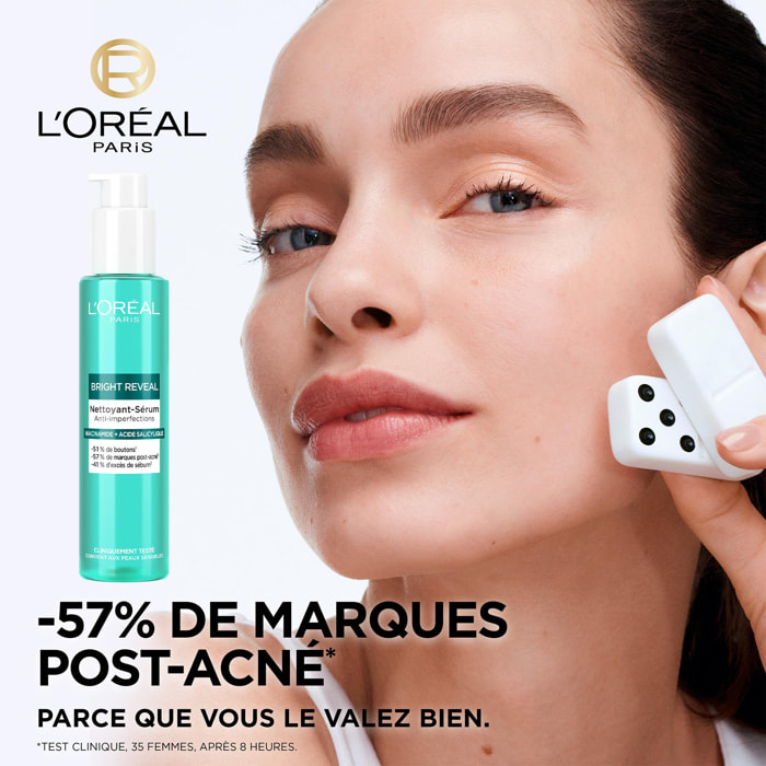 L'Oréal Paris Bright Reveal Nettoyant-Sérum Anti-Imperfections Niacinamide et Acide Salicylique 150ml