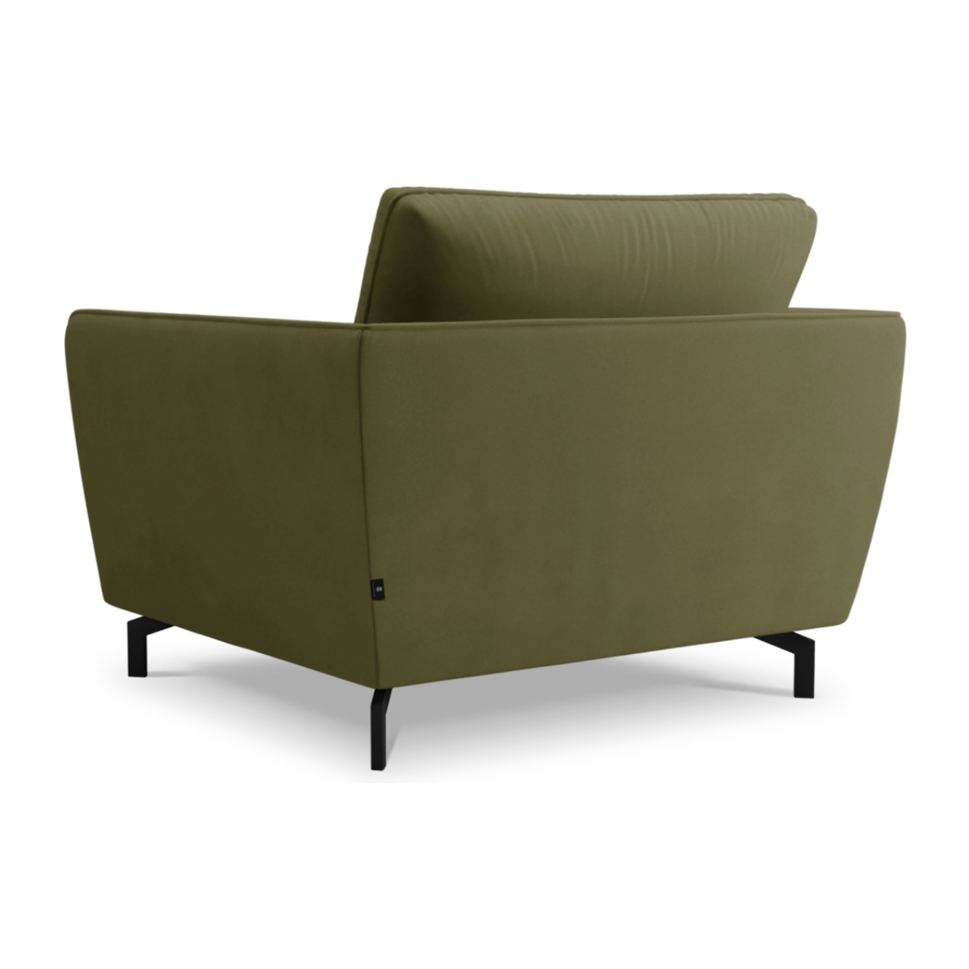 Fauteuil xl "Podium" en velours vert