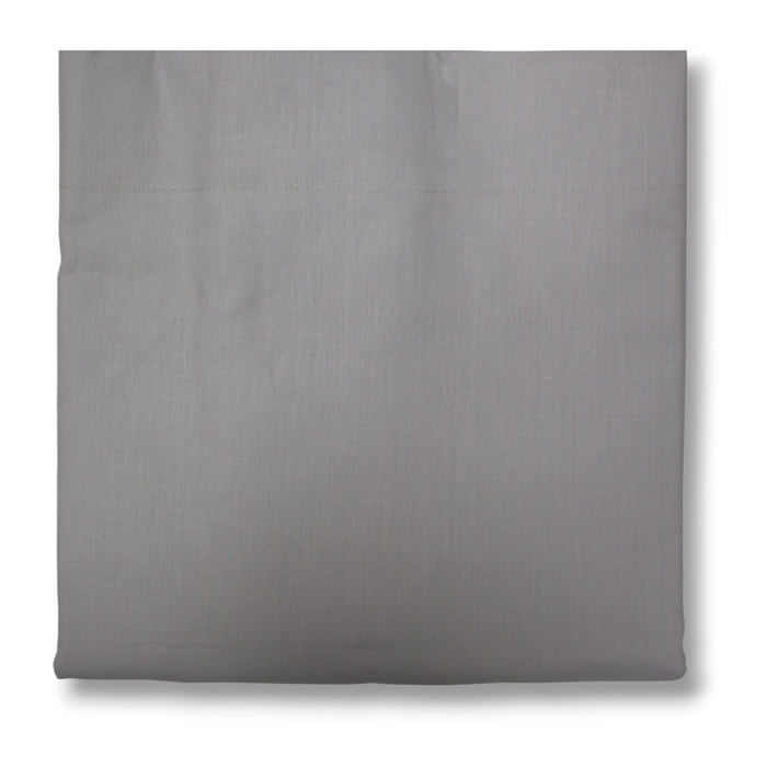 COPPIA DI FEDERE IN COTONE IN COTONE 60 FILI TINTA UNITA COL.GRIGIO PERLA