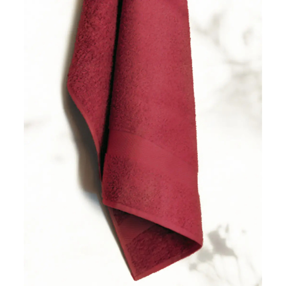 Set 3 asciugamano spugna cotone 100% Made in Italy. Ospite + Salvietta + Telo. Colore BORDEAUX