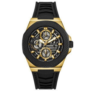 Reloj Guess GW0577G2 Hombre Analogico Cuarzo con Correa de Silicona