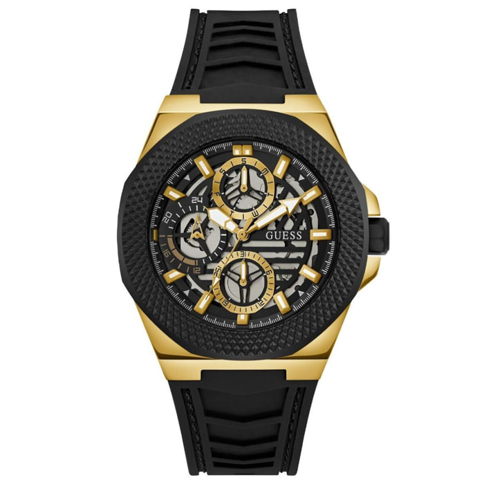 Reloj Guess GW0577G2 Hombre Analogico Cuarzo con Correa de Silicona