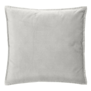 Coussin "LILOU" coton blanc ivoire 55x55cm