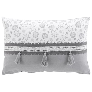 Coussin Déhoussable Rectangle Flavie - Gris
