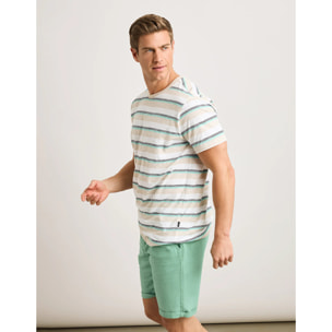 Camiseta Manga Corta Turquesa - Galizaira