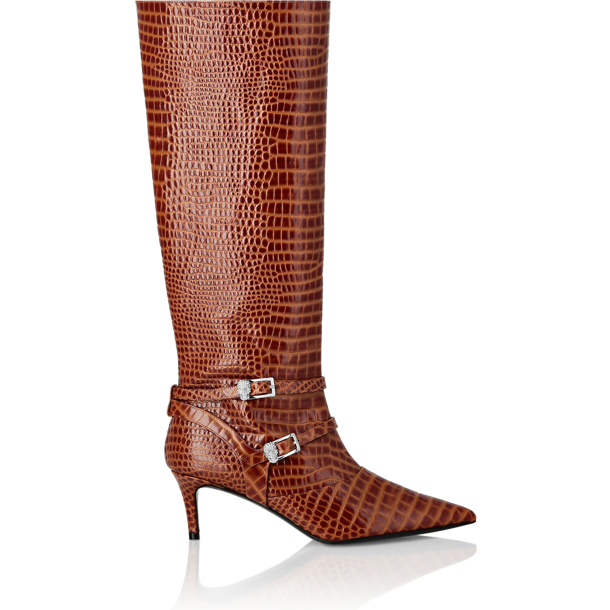 PHILIPP PLEIN Boots Lo-Heels High COCCO