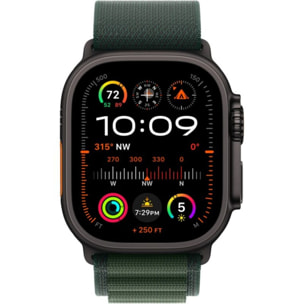 Montre connectée APPLE WATCH Ultra 2 49mm Noir / Vert Loop S Cellular