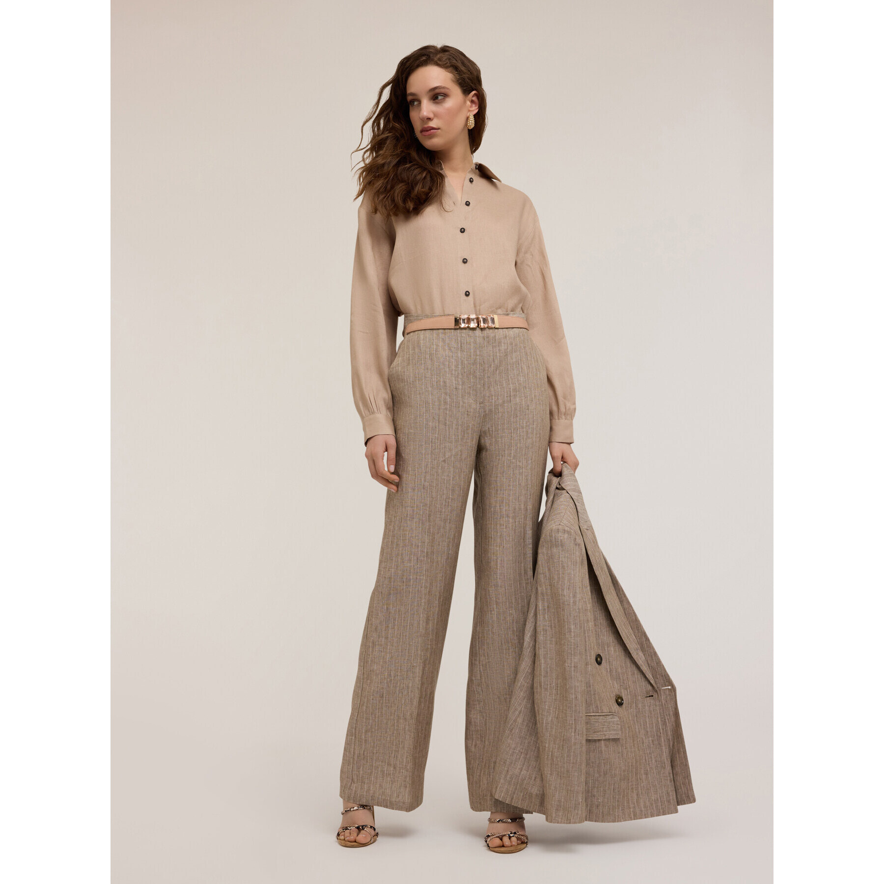 Motivi - Camicia in lino - Beige