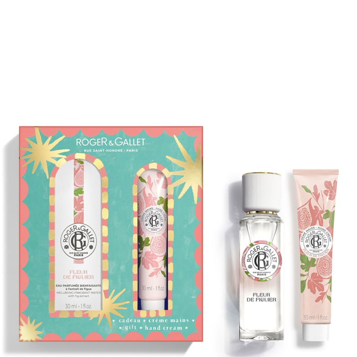 Fleur de Figuier - Coffret Eau Parfumée Bienfaisante 30ml + Crème Mains 30ml