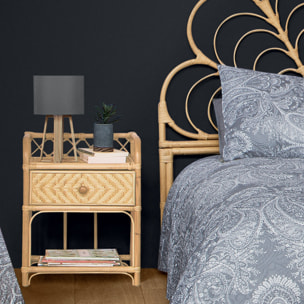 Lampe "Molu" bois gris H35cm