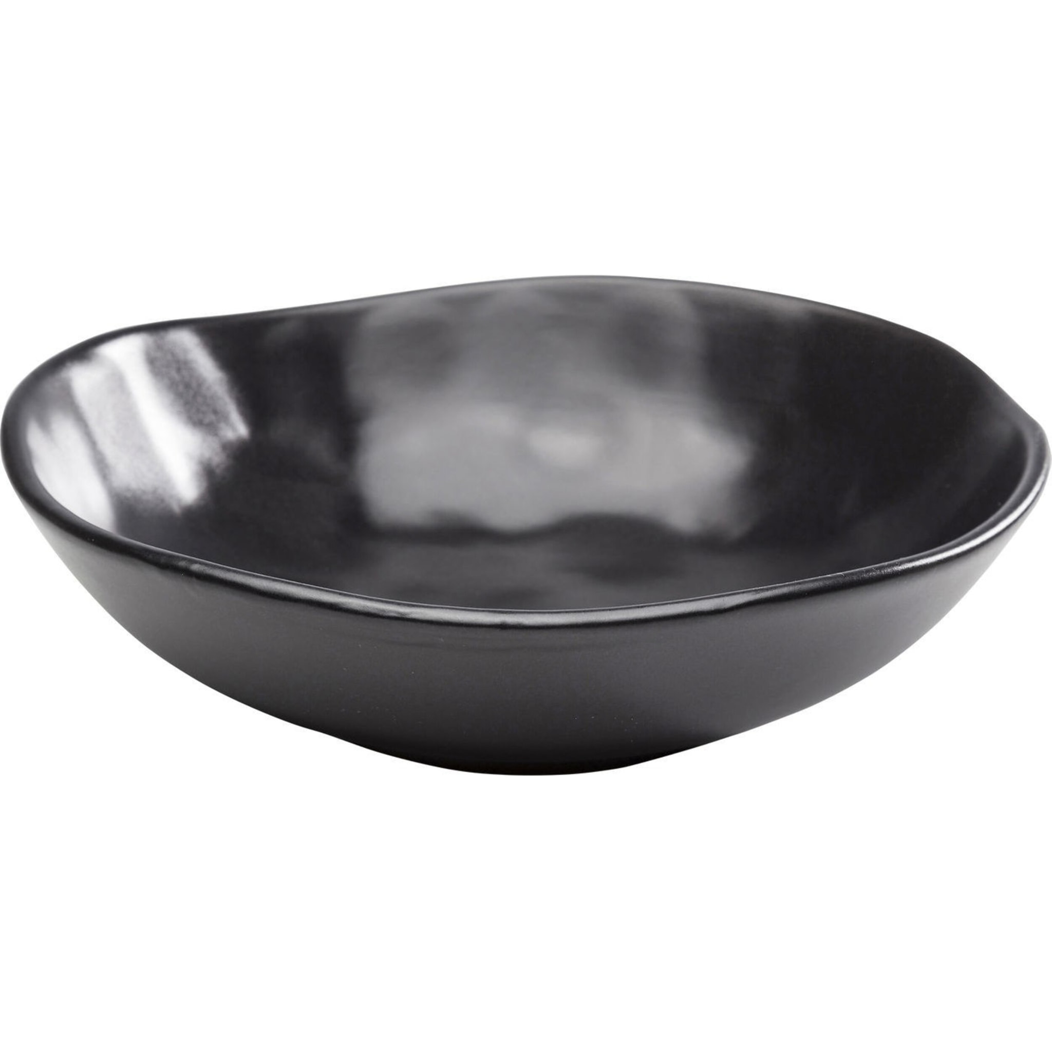 Assiettes creuses Organic 22cm noires set de 4 Kare Design