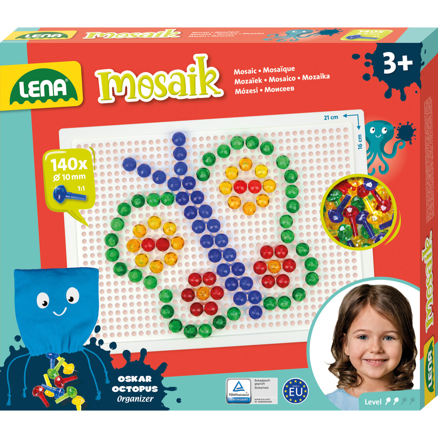 Set Chiodini Trasparenti 10mm, 140 pz