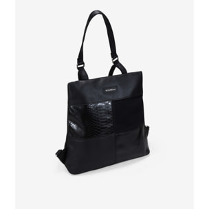 Mochila antirrobo negra con cremallera