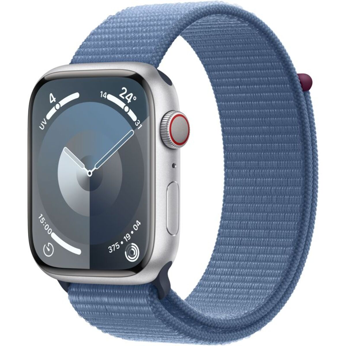 Montre connectée APPLE WATCH Serie 9 Cellular 45mm Aluminium/Argent Loop