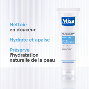 Mixa Nettoyant Confort Anti-sécheresse au Squalane et Acide Hyaluronique 150 ml