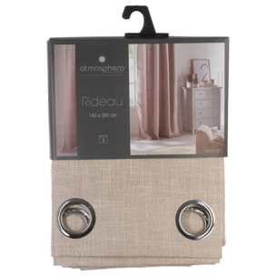 Rideau "Clem" beige 140x260cm