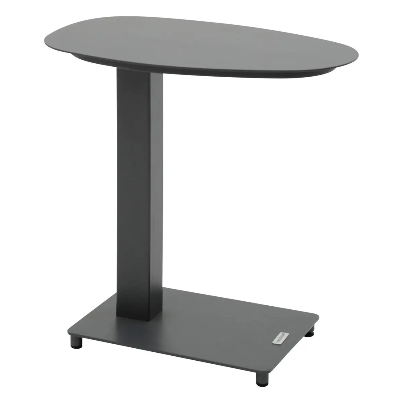 Table d'appoint de jardin "Venuzia" graphite 50 x 50cm en aluminium